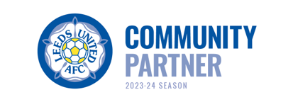leeds united fc community partner logo